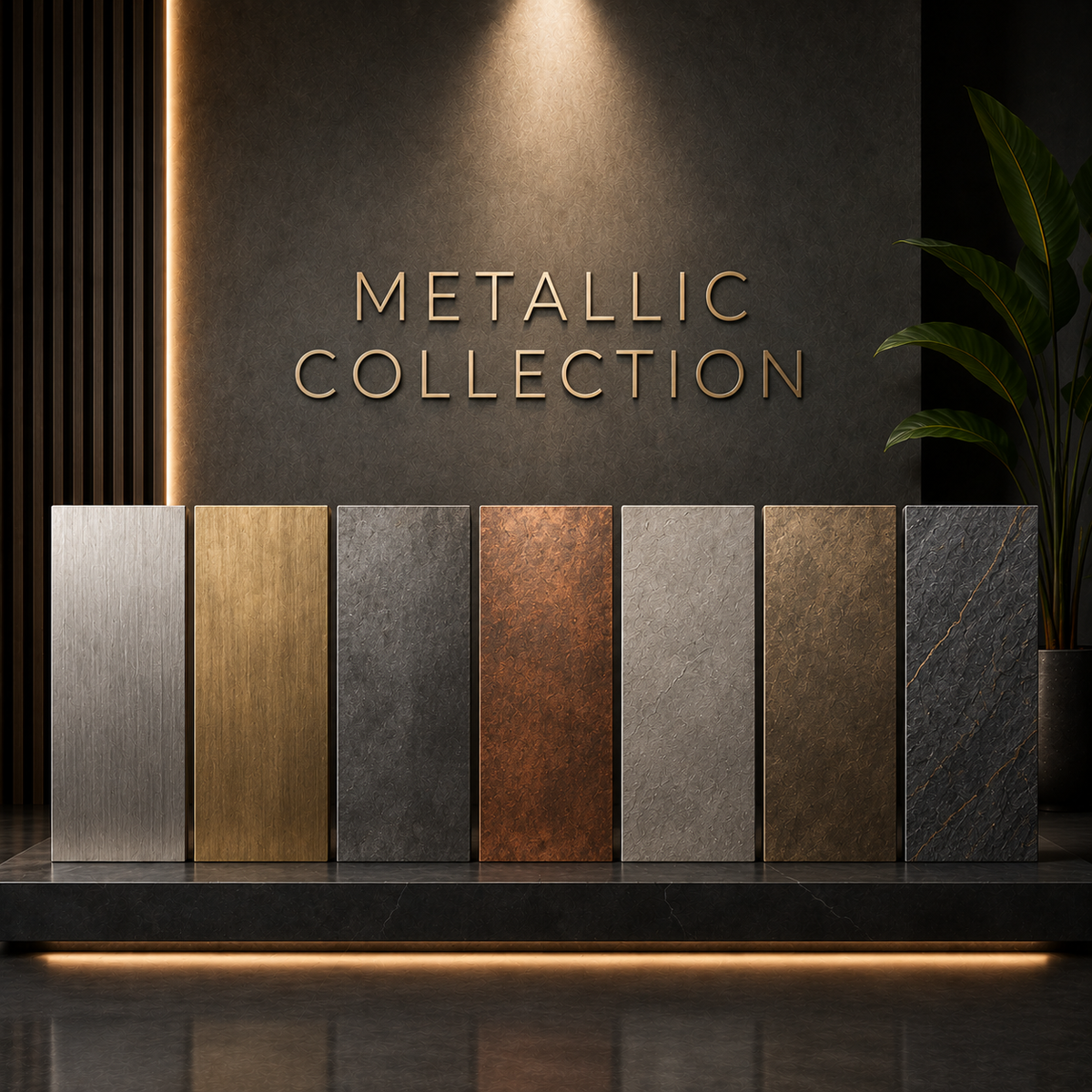 Stonevia™ Metallic Collection | Luxury Metallic Wall Panels