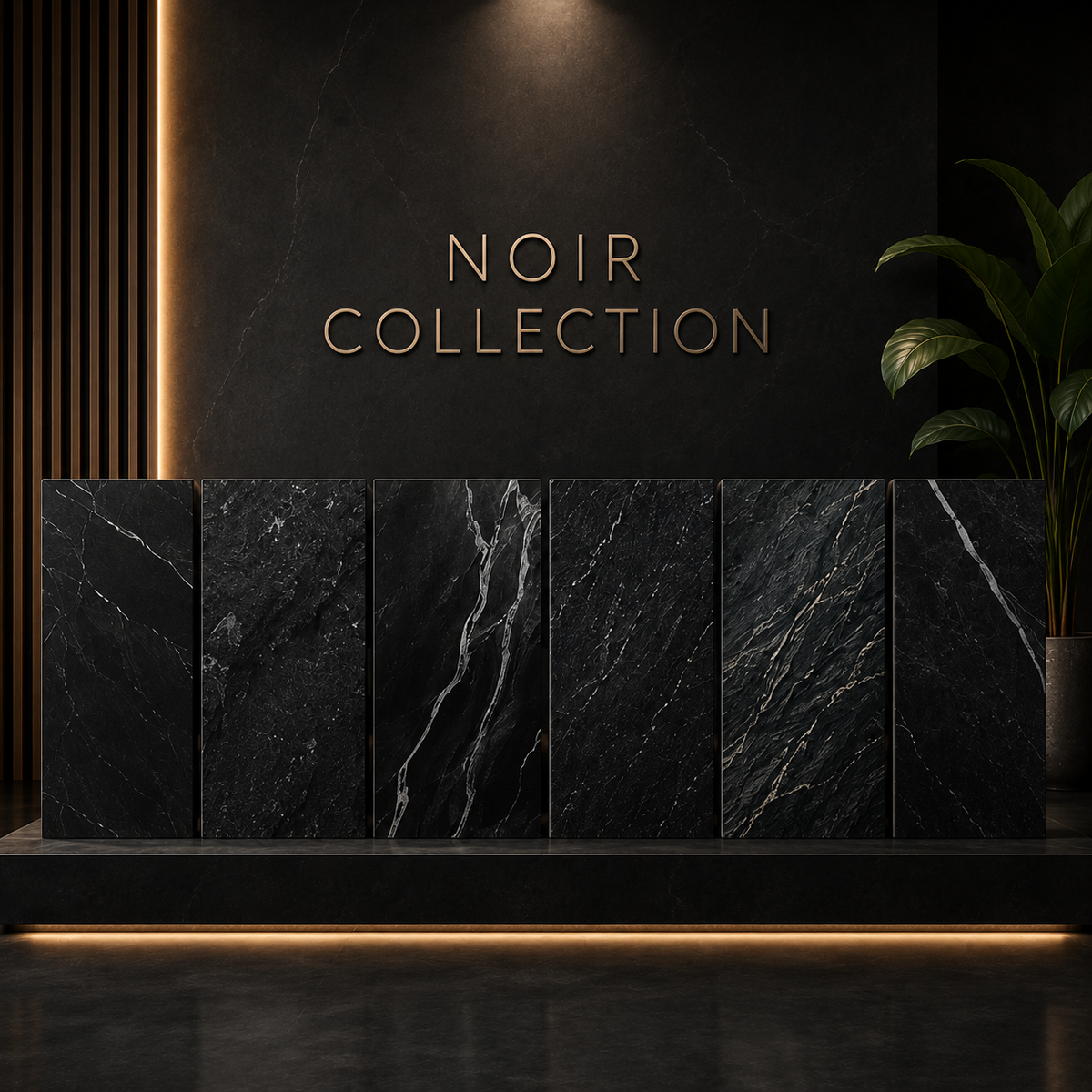 Stonevia™ Noir Collection | Luxury Dark Stone Wall Panels