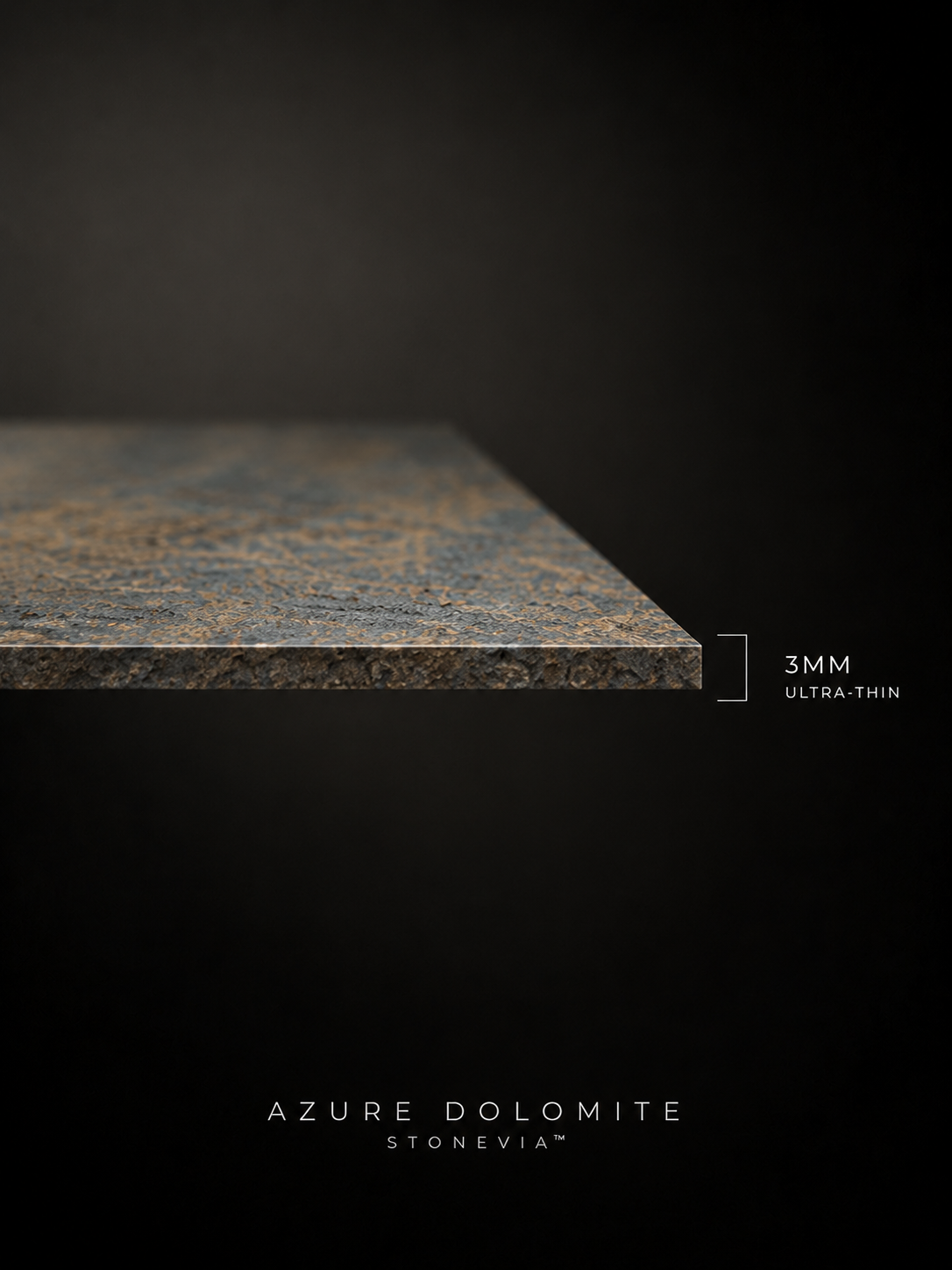STONEVIA™ Dolomita Azul Azure | Panel de Piedra Flexible de Dolomita Azul