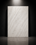 STONEVIA™ Pearl Cavern | Panel de piedra flexible de travertino blanco