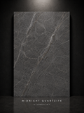 STONEVIA™ Cuarcita Midnight | Superficie arquitectónica de cuarcita negra