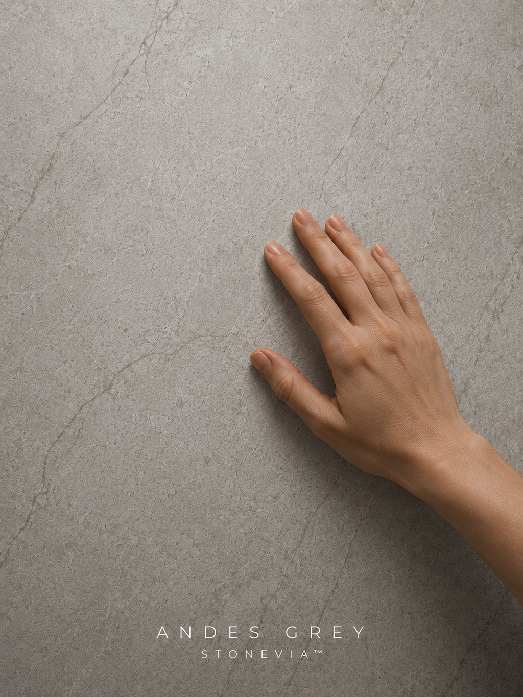 STONEVIA™ Cuarcita Andes | Panel de Piedra Flexible de Cuarcita Gris
