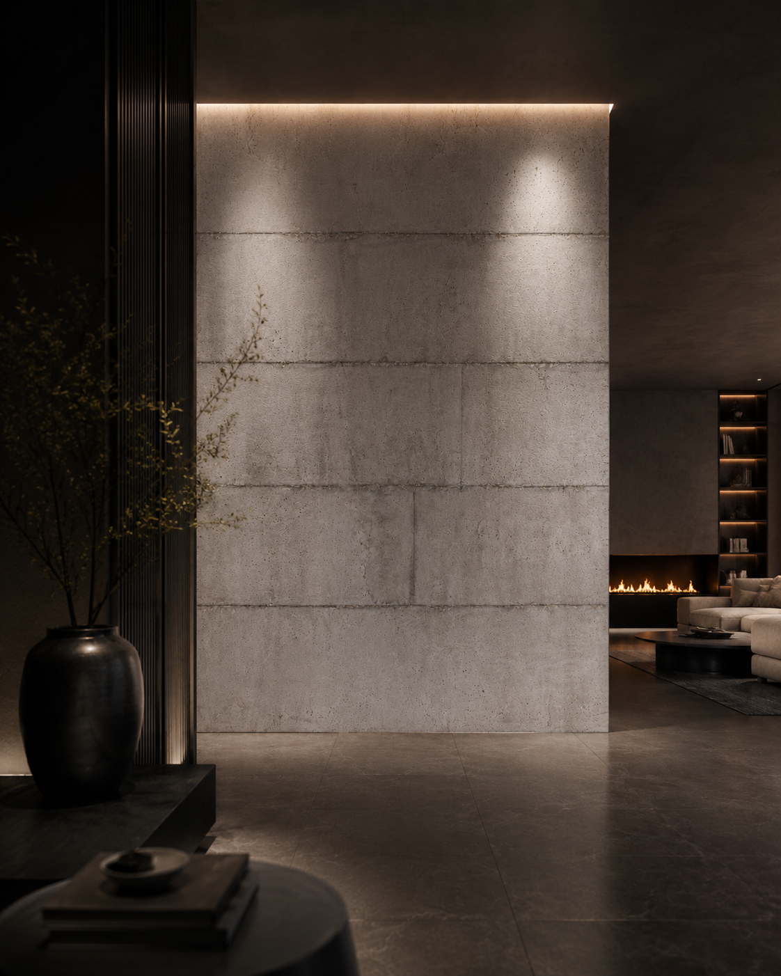 Hormigón Flotante STONEVIA™ | Superficie con Efecto de Hormigón Ligero