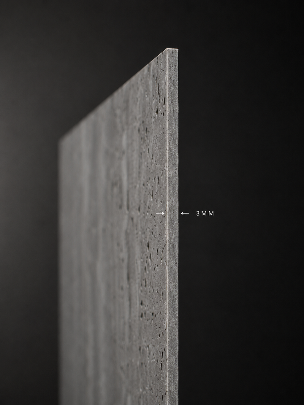 STONEVIA™ Storm Travertino | Panel efecto travertino gris oscuro