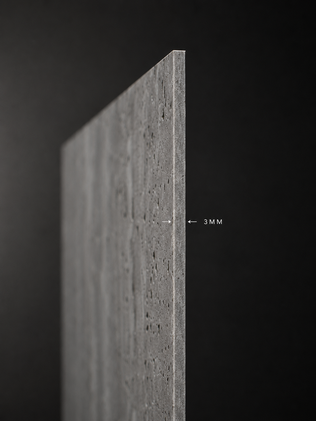 STONEVIA™ Storm Travertino | Panel efecto travertino gris oscuro