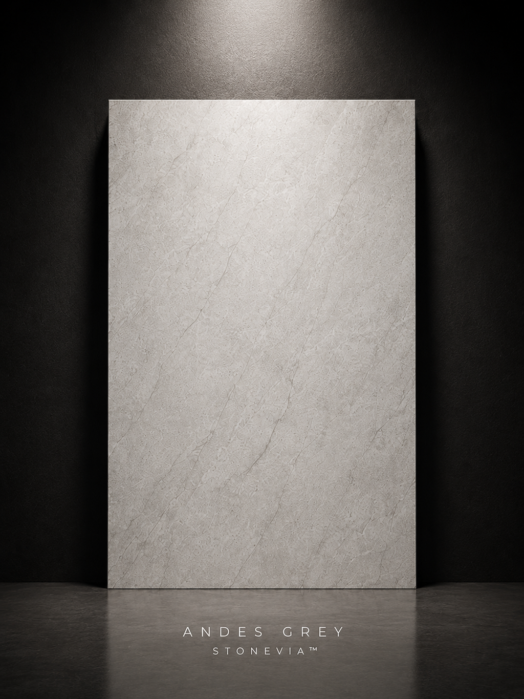 STONEVIA™ Cuarcita Andes | Panel de Piedra Flexible de Cuarcita Gris